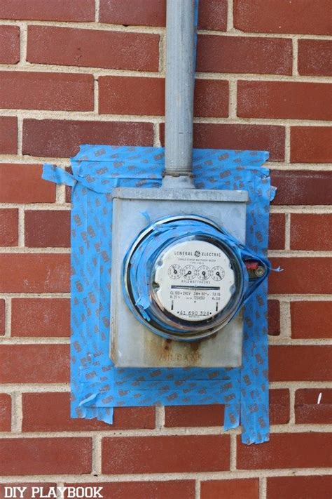 diy coating electric box|paint electric meter box exterior.